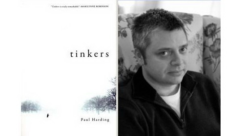 Tác giả Paul Harding và bìa cuốn tiểu thuyết Tinkers