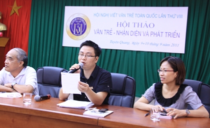 Cuộc hội thảo về văn trẻ diễn ra tại Tuyên Quang hôm 10/9.
