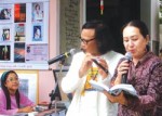 Các nhà thơ tham dự Không gian thơ Bảo Cường - Ảnh: B.N.L