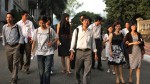 Các nhà văn trẻ dự Hội nghị viết văn trẻ toàn quốc lần 8 tại Tuyên Quang chiều 9-9 - Ảnh: Nguyễn Đình Toán