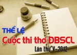 Thể lệ Cuộc thi thơ Đồng bằng sông Cửu Long lần V-2012