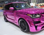 Range Rover mạ crôm hồng rực