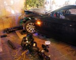 Xe BMW đâm đầu vào bệnh viện phụ sản