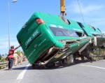 'Trước khi lật, xe khách Mai Linh bị đứt bu lông trục'