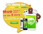 Mua iPhone 5 giá 0 đồng cùng Line