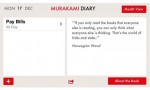 Murakami ra ứng dụng nhật ký cho Iphone, Ipad