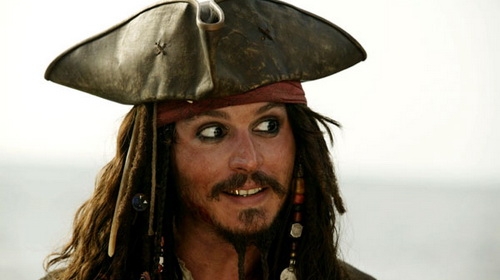 Johnny Depp trong vai thuyền trưởng Jack Sparrow - Ảnh: Powet