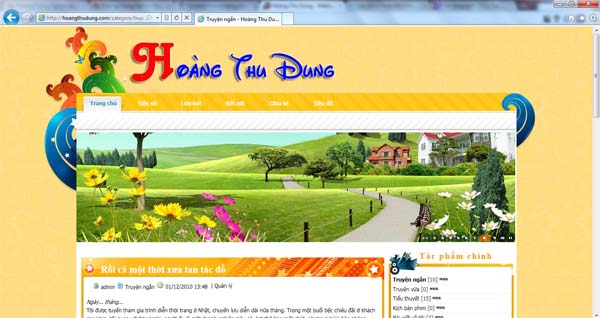 Trang chủ website Hoàng Thu Dung