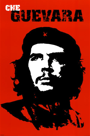 Bức poster hình ảnh Che Guevara của Fitzpatrick - Ảnh: AFP
