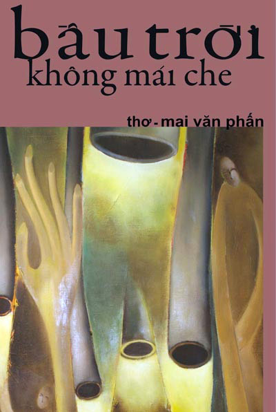 Bìa tập thơ "Bầu trời không mái che".