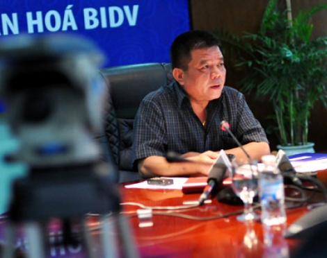 Ông Trần Bắc Hà - Chủ tịch BIDV. Ảnh: Nhật Minh